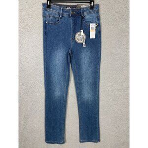 Dollhouse Juniors' Ultra Soft  High Rise Straight Leg Jeans Curvy Collection NWT